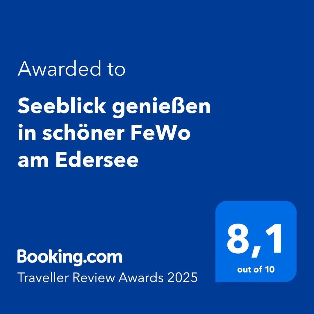 Scheid Seeblick Geniessen In Schoener Fewo Am Edersee别墅 外观 照片